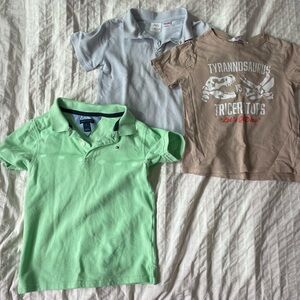 Bundle of Zara kids size 5-6 Green Beige Polo Shirt for Kids
